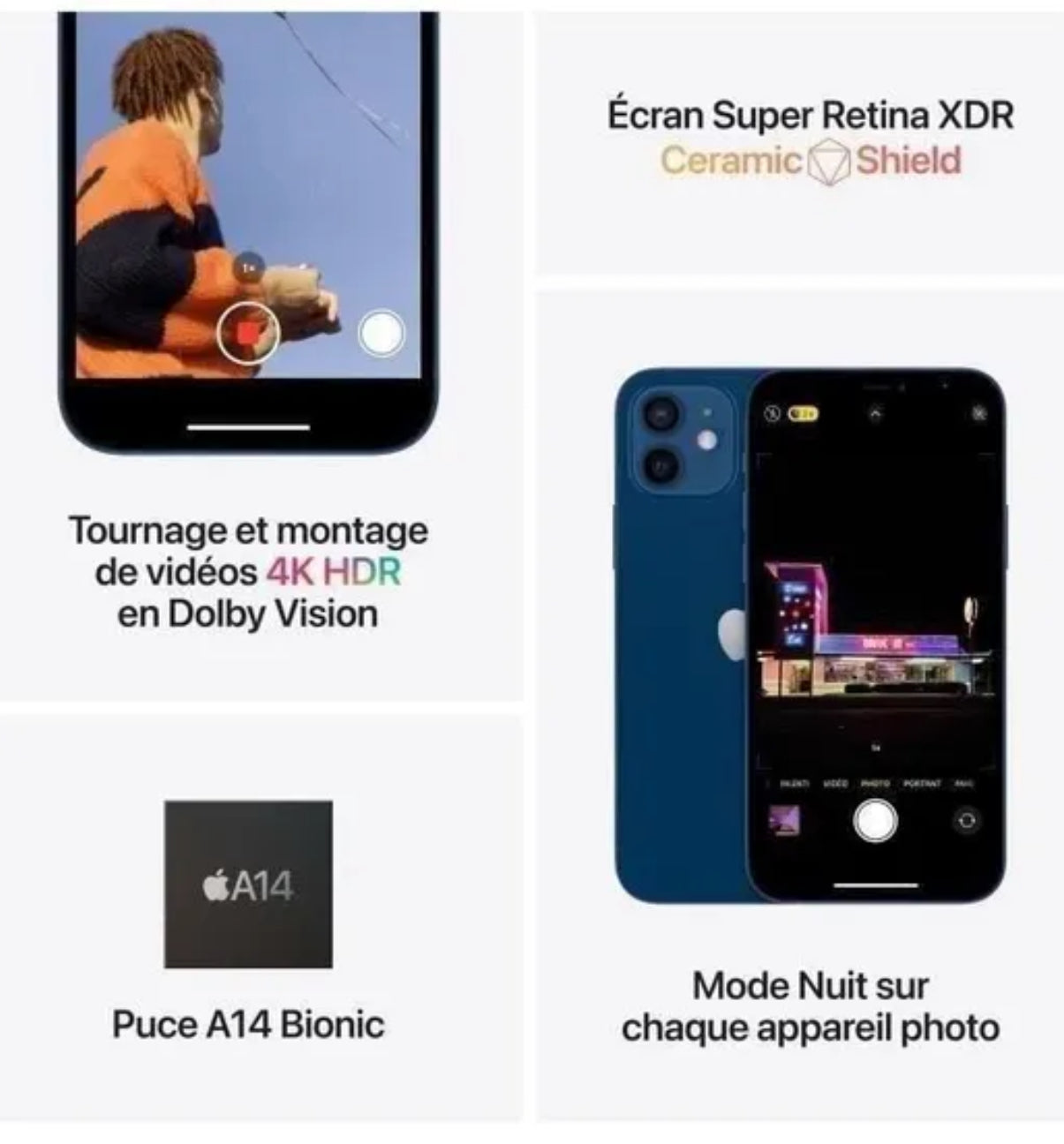 iPhone 12 – 128 Go – Reconditionné à neuf
