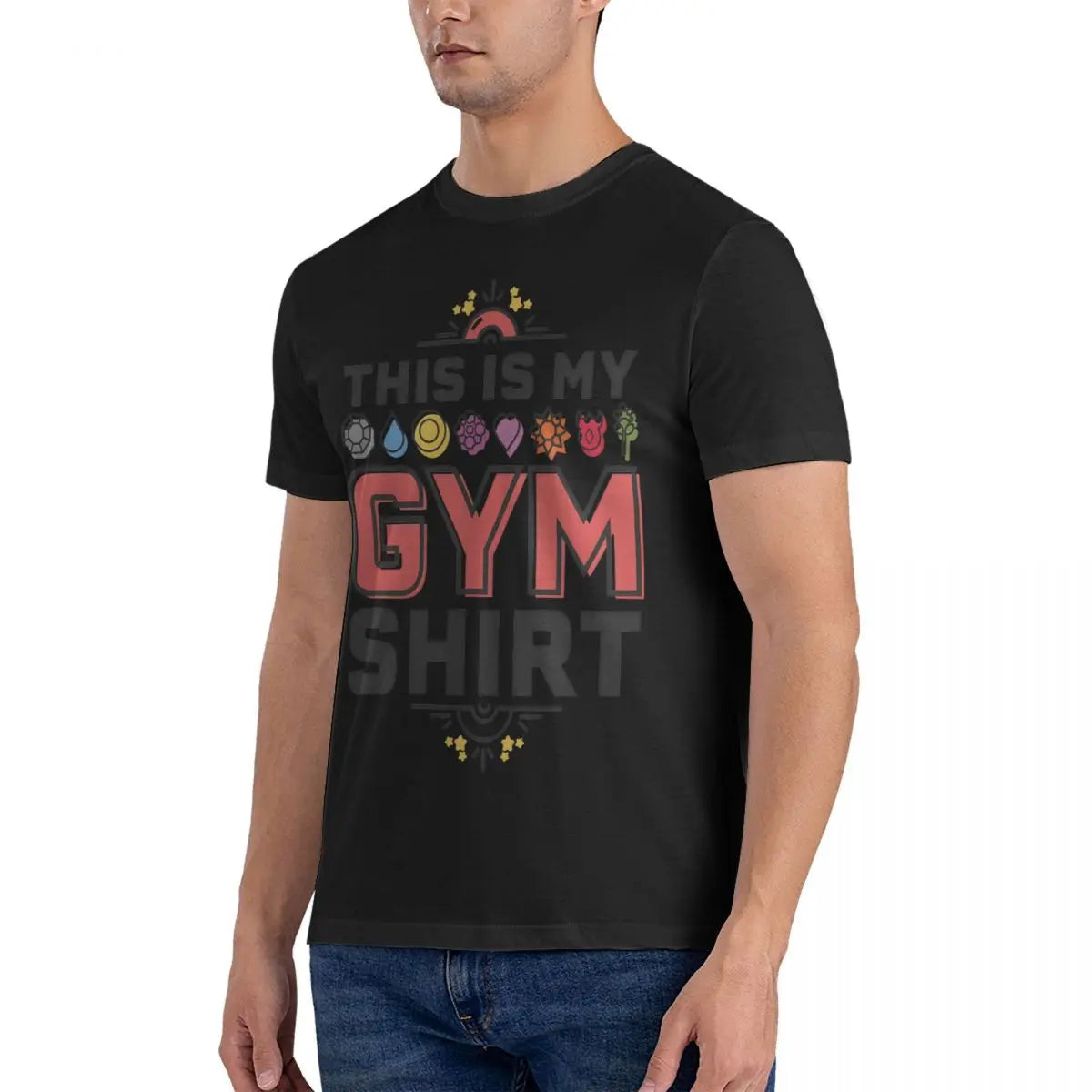 T-Shirt Gaming Collectionneur de bagdes pkm Kanto