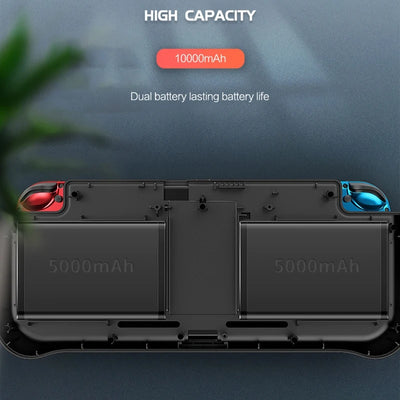 Coque avec batterie externe pour Nintendo Switch de 10000MAh